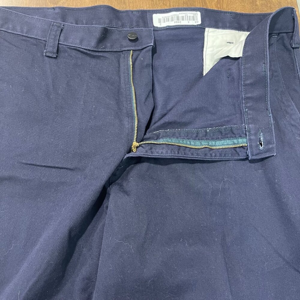 Carhartt FR Flame Resistant Navy Blue Canvas Work Pants Size 44x34 Welder 371-20 - Picture 13 of 15
